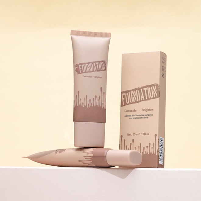 6 Colors Long-Lasting Full Coverage Waterproof Concealer Matte Foundation for Dark Skin