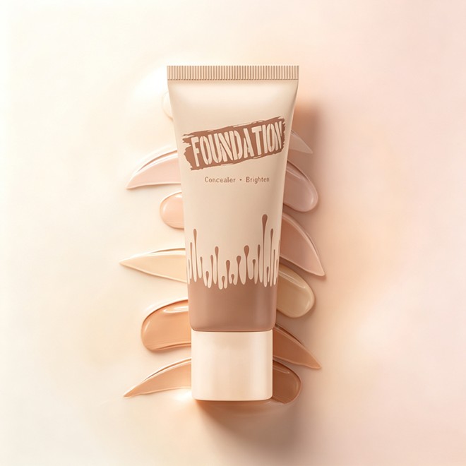 6 Colors Long-Lasting Full Coverage Waterproof Concealer Matte Foundation for Dark Skin