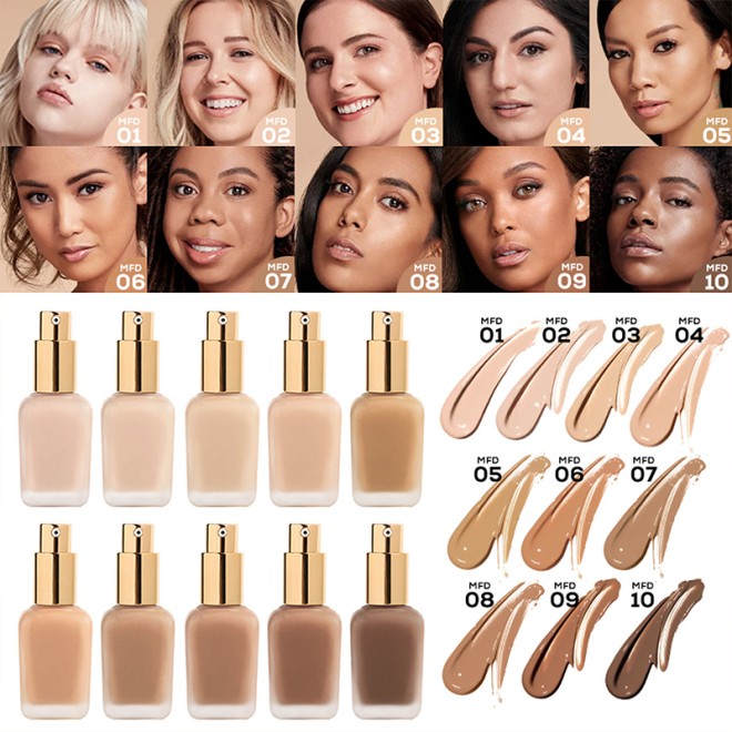 18 Hour Full Coverage Matte Foundation Moisturizing Waterproof Smooth Skin