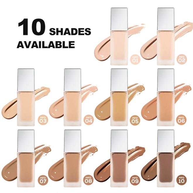 Liquid Matte Waterproof Foundation Full Coverage Oil Control Face Makeup