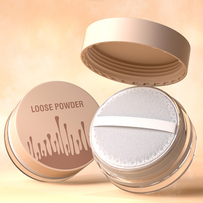 5-Color Face Setting Powder Translucent Loose Powder