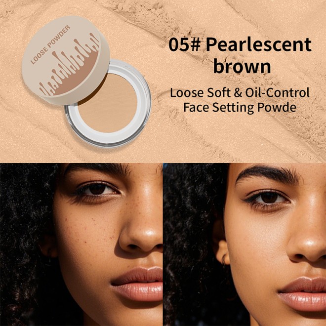 5-Color Face Setting Powder Translucent Loose Powder
