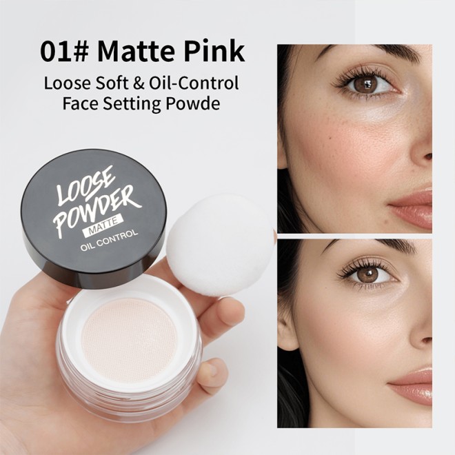 Full Coverage Waterproof Concealer Oil-Control Face Powder Loose Powder