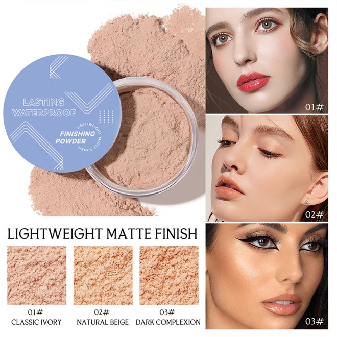 Long Lasting Square Setting Powder Oil Control Waterproof Natural Mineral Ingredients