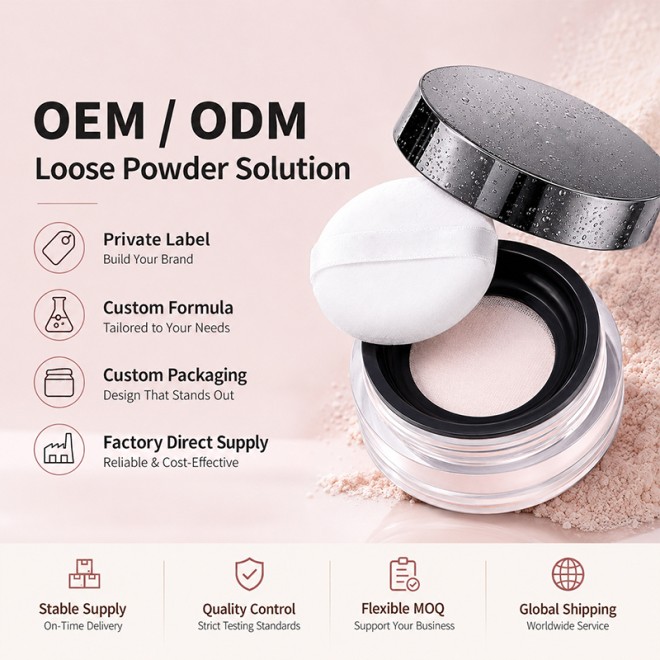 Lightweight Setting Loose Powder Long-Lasting Oil-Control Waterproof Sweat-Proof
