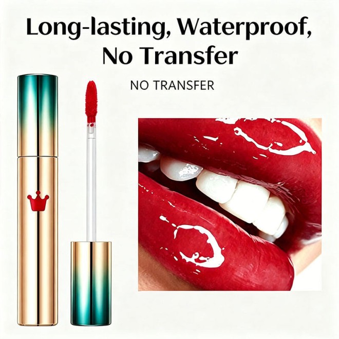 Multi-Shade Matte and Glossy Dual Texture Waterproof Lip Gloss