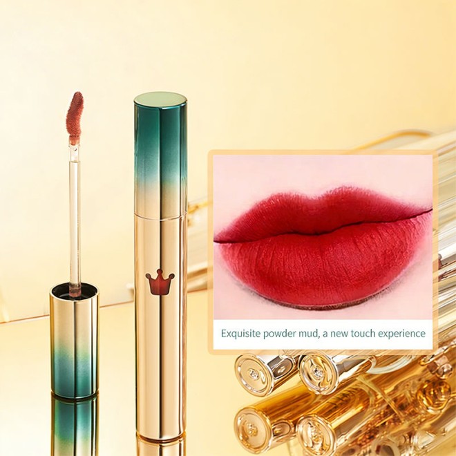 Multi-Shade Matte and Glossy Dual Texture Waterproof Lip Gloss