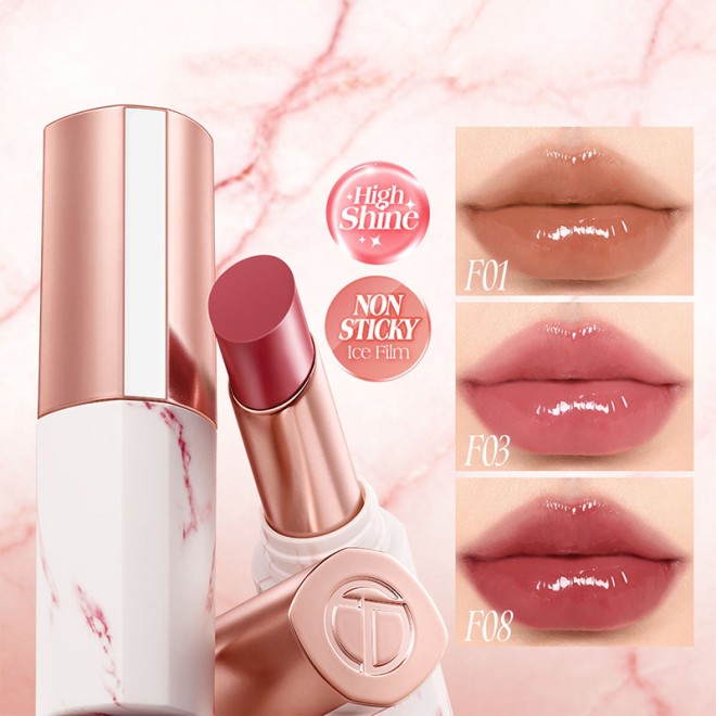 Ice Film Mirror Lipstick Long-Lasting Wear Non-Staining Radiance-Locking