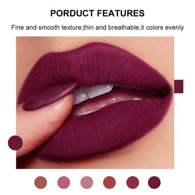 Red Matte Velvet Waterproof Lipstick