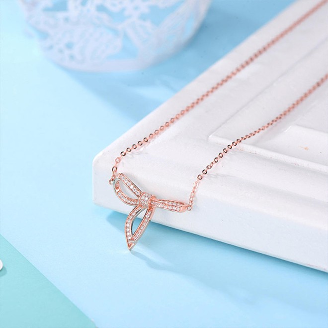 Minimalist Zircon Sterling Silver Necklace