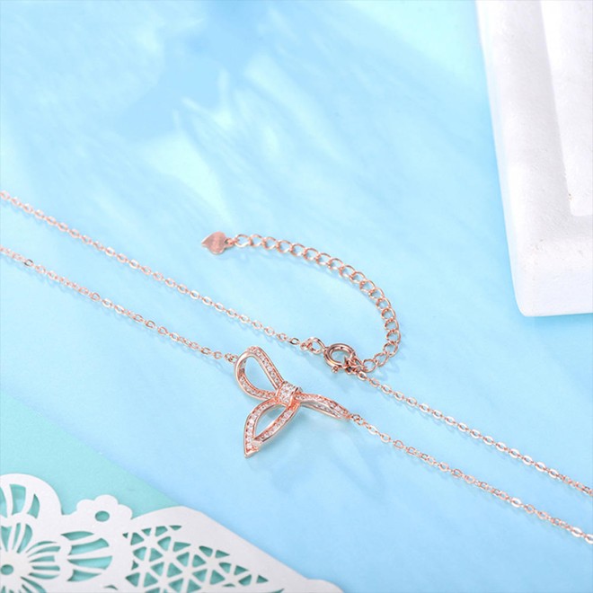 Minimalist Zircon Sterling Silver Necklace