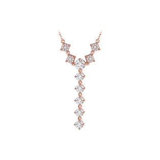 Minimalist Style Zircon Pendant Necklace