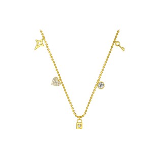 Cute Style Zircon Pendant Necklace
