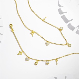 Cute Style Zircon Pendant Necklace