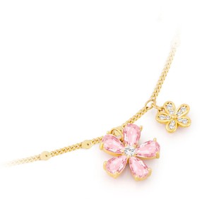Cherry Blossom Collarbone Necklace