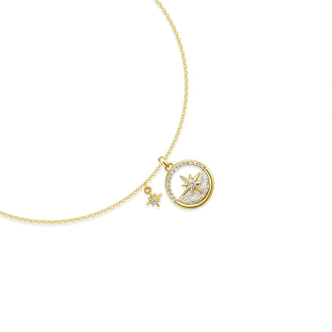 Eight-Pointed Star French Retro Collarbone Necklace