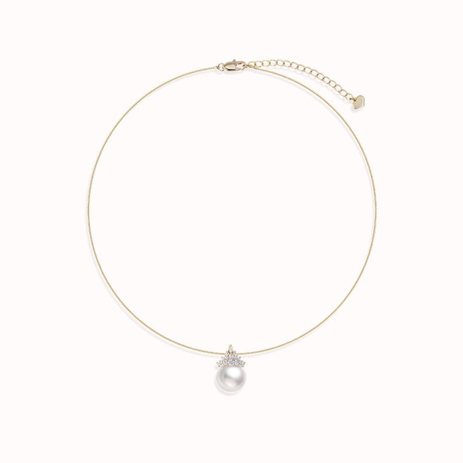 Ice Snow Pearl Collarbone Chain