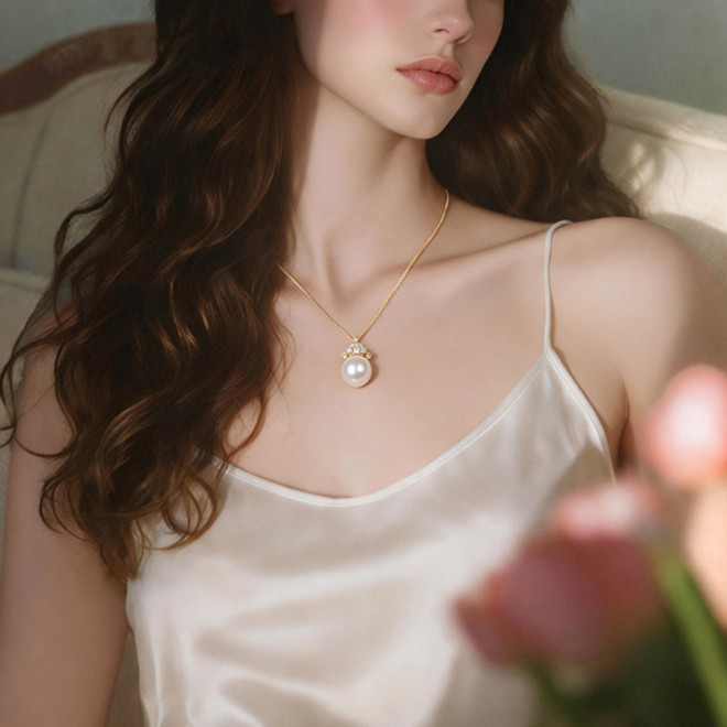 Ice Snow Pearl Collarbone Chain