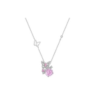 Butterfly Rose Pendant Collarbone Chain