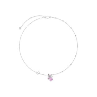 Butterfly Rose Pendant Collarbone Chain