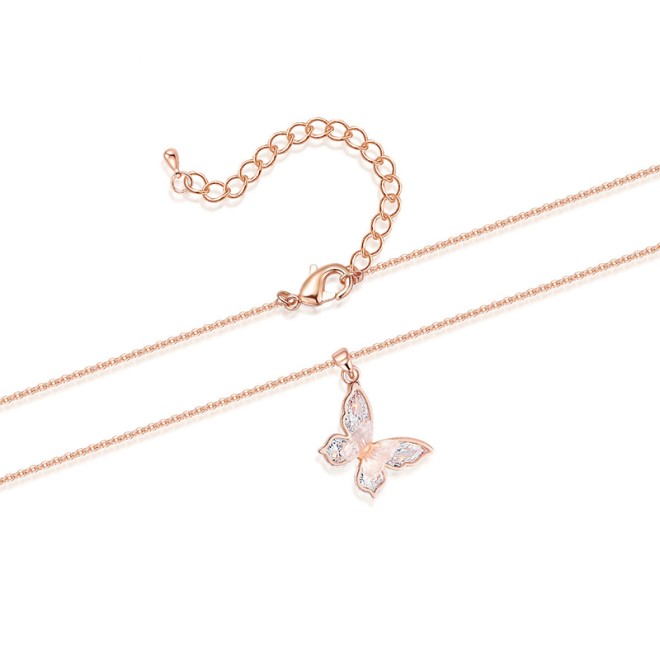 Butterfly Pendant Collarbone Necklace