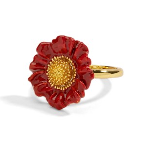 Adjustable Flower-Shaped Open Ring for Index Finger