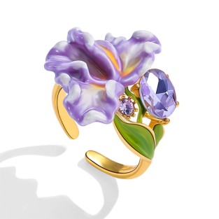 Iris Adjustable Open Ring