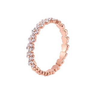 Full Diamond Flower Design Ring
