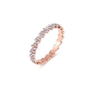 Full Diamond Flower Design Ring