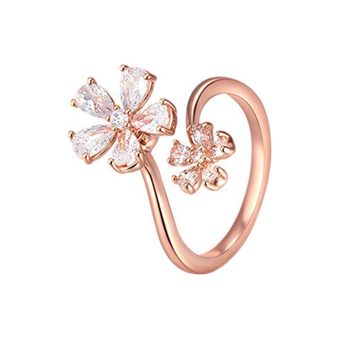 Cherry Blossom Open-End Tail Ring