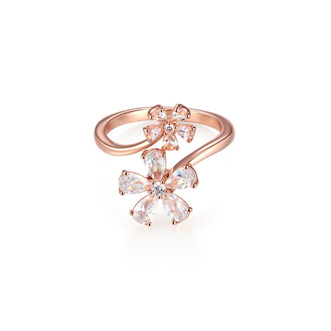 Cherry Blossom Open-End Tail Ring