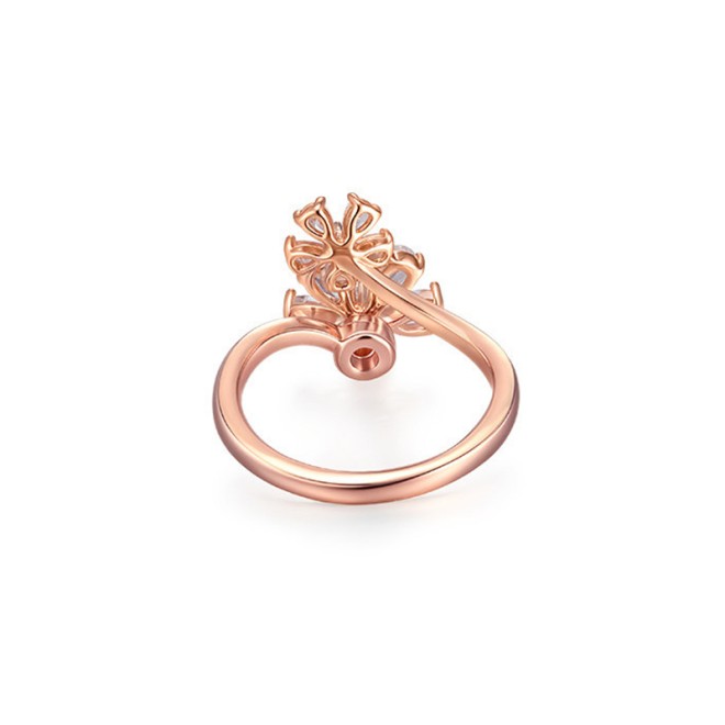Cherry Blossom Open-End Tail Ring