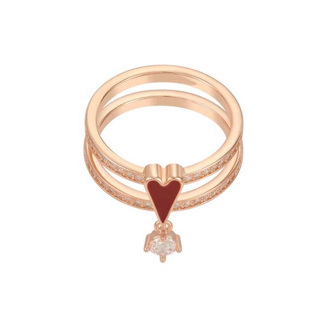 Elegant Heart Design Temperament Ring