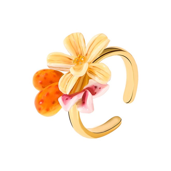 Flower Open Thumb Ring