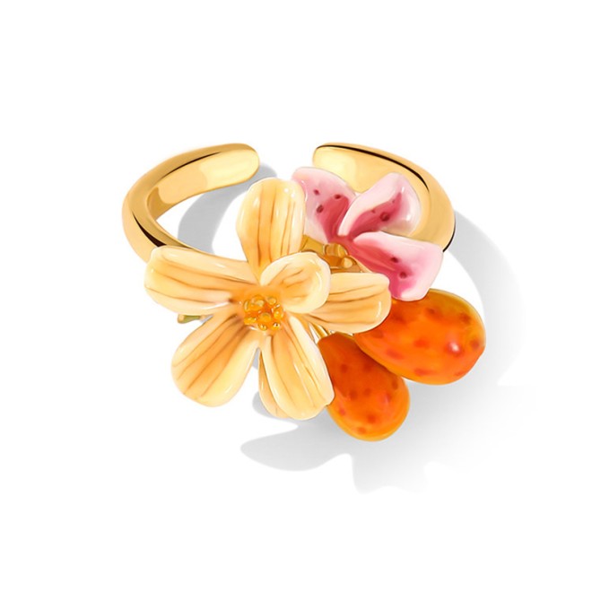 Flower Open Thumb Ring
