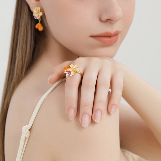 Flower Open Thumb Ring